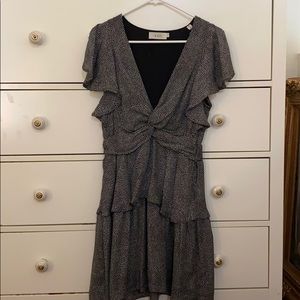 Silk Tiered Polka Dot A.L.C. Mini Dress